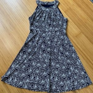 Tommy Hilfiger Blue/White zippered dress. Size 8